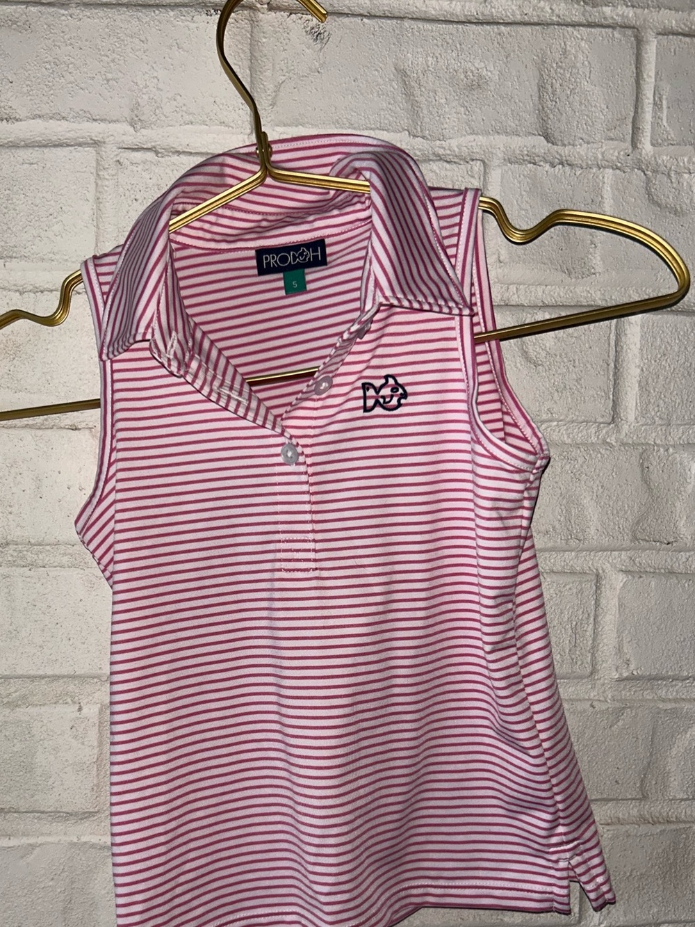 Prodoh Striped Polo Tank Top
